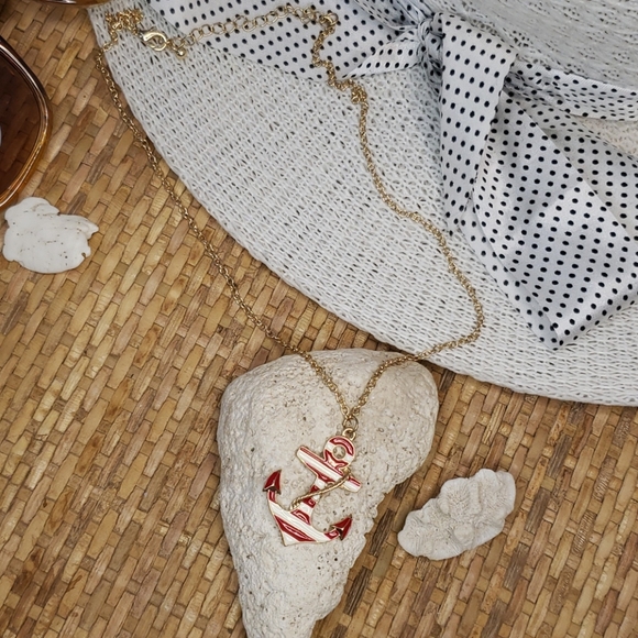 2/$15 NWT fashion coloured anchor ⚓ necklace - Picture 4 of 6